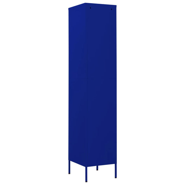 Marineblauer Spind Zoa 35x46x180cm (Stahl)