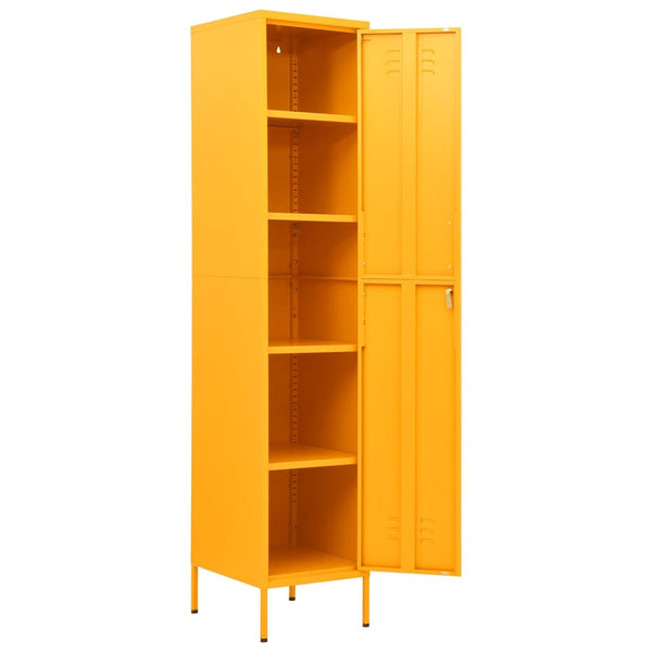 Senfgelber Spind Zoa 35x46x180cm (Stahl)