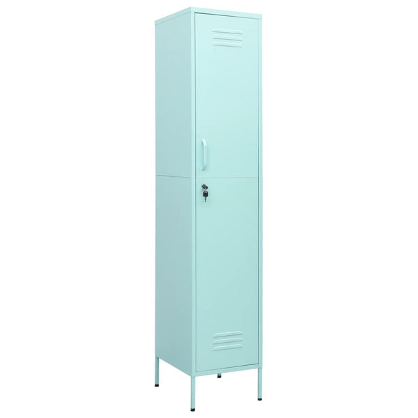 Stahl-Garderobenschrank Zoa Minze 35x46x180cm