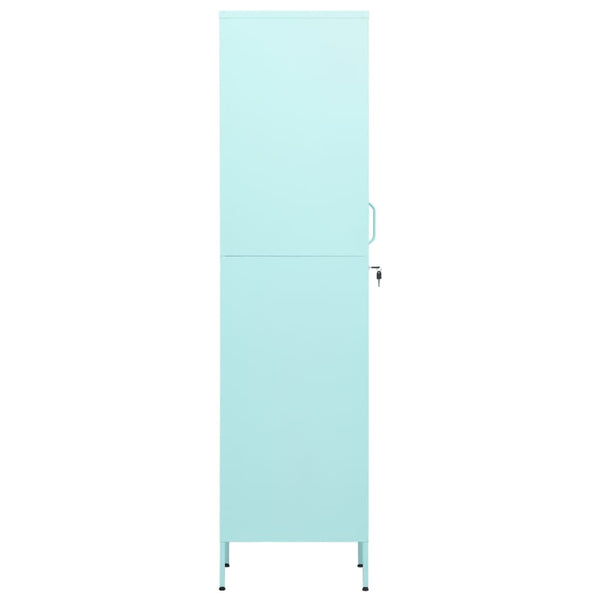 Stahl-Garderobenschrank Zoa Minze 35x46x180cm