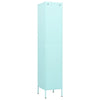 Stahl-Garderobenschrank Zoa Minze 35x46x180cm