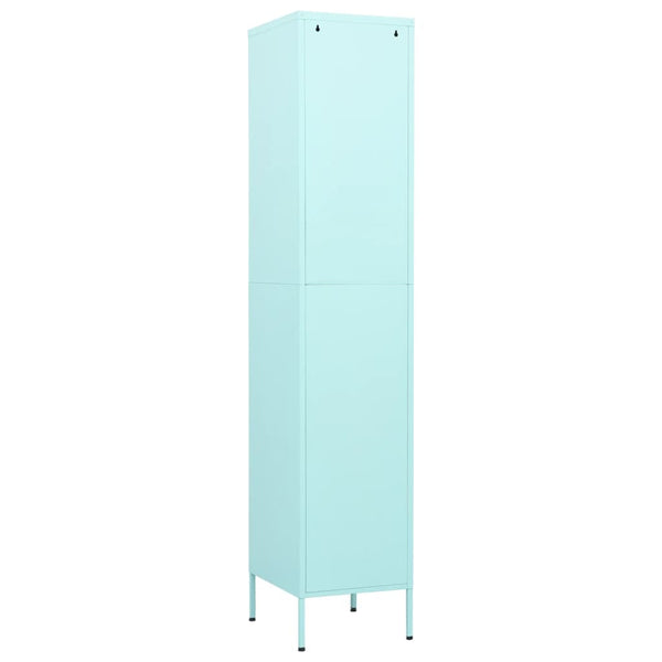 Stahl-Garderobenschrank Zoa Minze 35x46x180cm