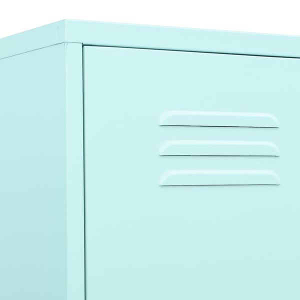 Stahl-Garderobenschrank Zoa Minze 35x46x180cm