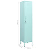 Stahl-Garderobenschrank Zoa Minze 35x46x180cm