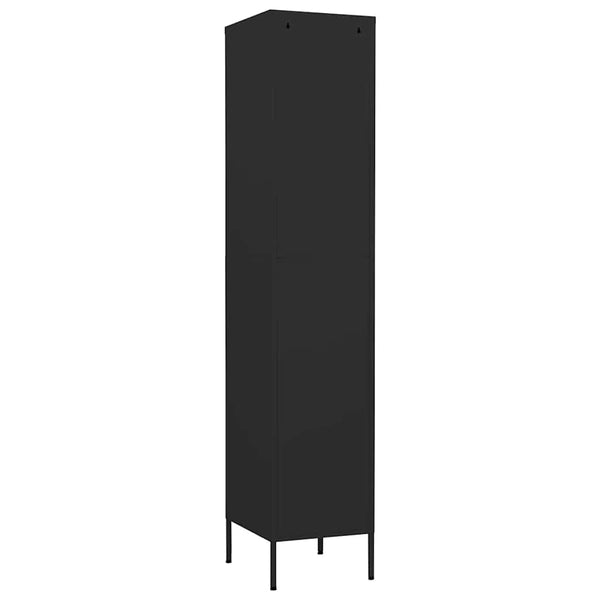 Schwarzer Kleiderspind Zoa 35x46x180cm (Stahl)
