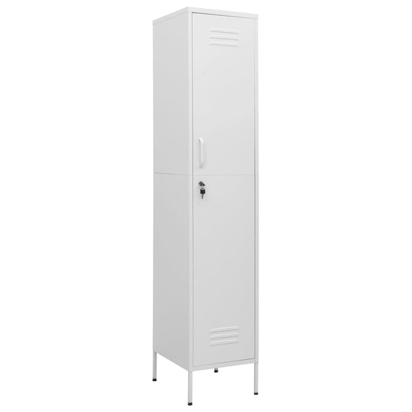 Weißer Spind Zoa 35x46x180cm (Stahl)