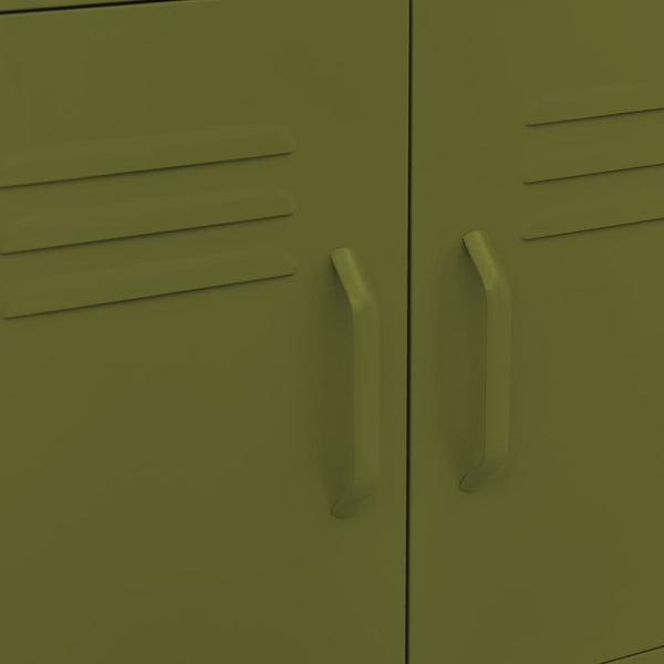 Olivgrüner Lagerschrank Tetik 60x35x56cm (Stahl)