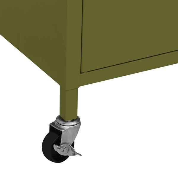 Olivgrüner Lagerschrank Tetik 60x35x56cm (Stahl)