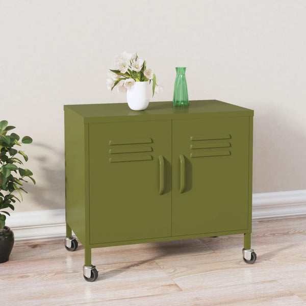 Olivgrüner Lagerschrank Tetik 60x35x56cm (Stahl)