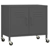 Anthrazitfarbener Lagerschrank Tetik 60x35x56cm (Stahl)