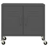 Anthrazitfarbener Lagerschrank Tetik 60x35x56cm (Stahl)