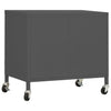 Anthrazitfarbener Lagerschrank Tetik 60x35x56cm (Stahl)