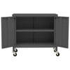Anthrazitfarbener Lagerschrank Tetik 60x35x56cm (Stahl)