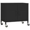 Schwarzer Lagerschrank Tetik 60x35x56cm (Stahl)