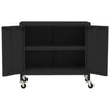 Schwarzer Lagerschrank Tetik 60x35x56cm (Stahl)