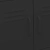 Schwarzer Lagerschrank Tetik 60x35x56cm (Stahl)