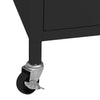 Schwarzer Lagerschrank Tetik 60x35x56cm (Stahl)