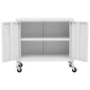 Weißer Vorratsschrank Tetik 60x35x56cm (Stahl)