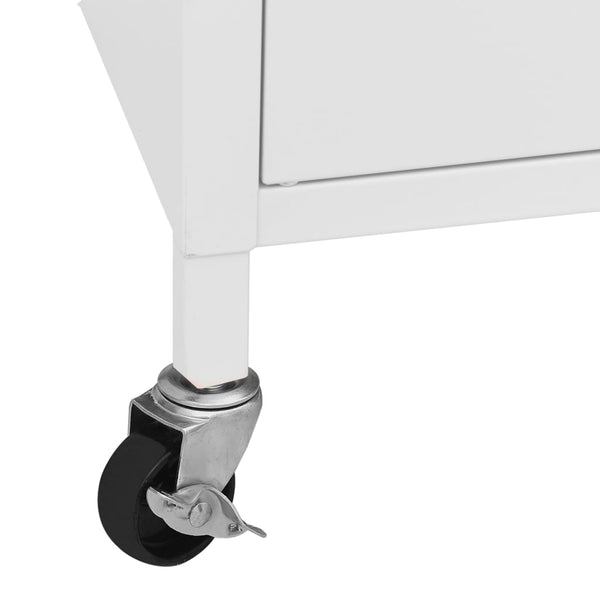 Weißer Vorratsschrank Tetik 60x35x56cm (Stahl)