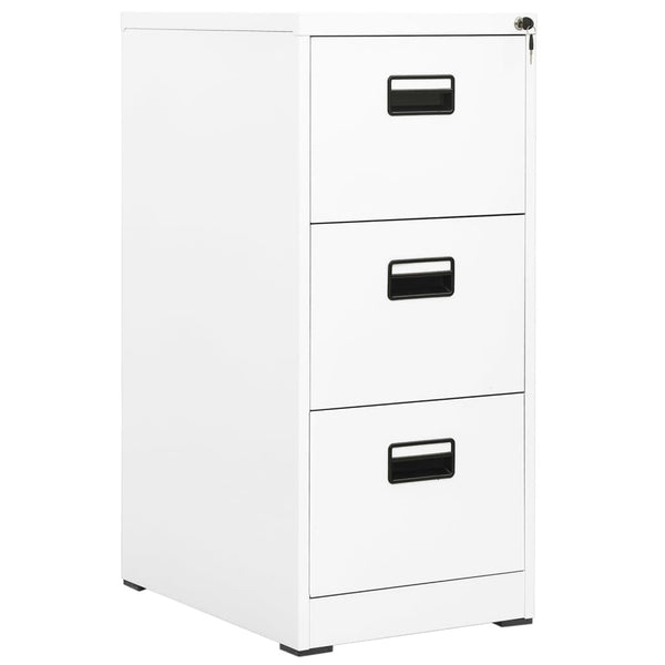 Weißer Archivschrank Seuda 46x62x102,5cm (Stahl)
