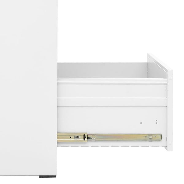 Weißer Archivschrank Seuda 46x62x102,5cm (Stahl)