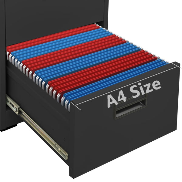 Archivschrank Anthrazit Seuda 46x62x133cm (Stahl)