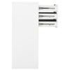 Weißer Büroschrank Neculce 90x40x102cm (Stahl)