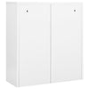 Weißer Büroschrank Neculce 90x40x102cm (Stahl)