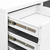 Weißer Büroschrank Neculce 90x40x102cm (Stahl)