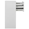 Hellgrauer Büroschrank Neculce 90x40x102cm (Stahl)
