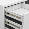 Hellgrauer Büroschrank Neculce 90x40x102cm (Stahl)