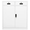 Weißer Büroschrank Haven 90x40x102cm (Stahl)