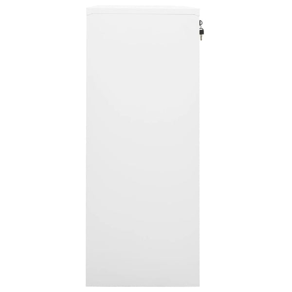 Weißer Büroschrank Haven 90x40x102cm (Stahl)