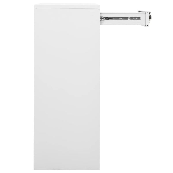 Weißer Büroschrank Haven 90x40x102cm (Stahl)