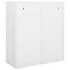 Weißer Büroschrank Haven 90x40x102cm (Stahl)