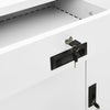 Weißer Büroschrank Haven 90x40x102cm (Stahl)