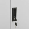 Hellgrauer Büroschrank Haven 90x40x102cm (Stahl)