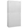 Hellgrauer Büroschrank Teglar 90x40x180cm (Stahl)