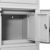Hellgrauer Büroschrank Teglar 90x40x180cm (Stahl)