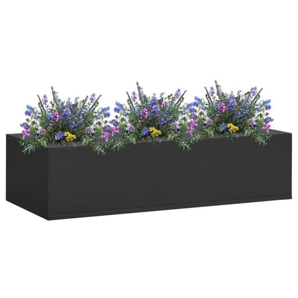 Blumenkasten Odaria für das Büro, Anthrazit, 90x40x23cm (Stahl)