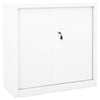 Weißer Schiebetürenschrank Bublos 90x40x90cm (Stahl)