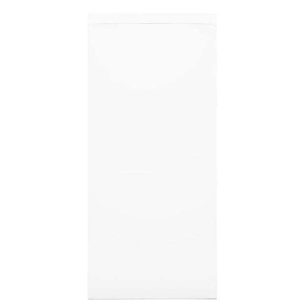 Weißer Schiebetürenschrank Bublos 90x40x90cm (Stahl)