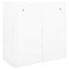 Weißer Schiebetürenschrank Bublos 90x40x90cm (Stahl)