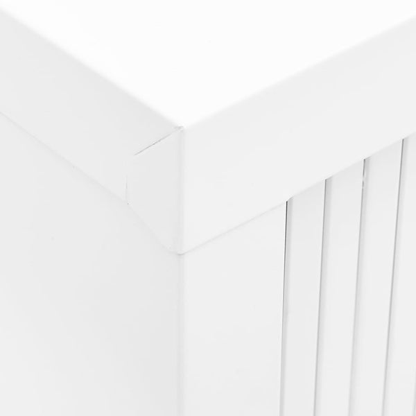Weißer Schiebetürenschrank Bublos 90x40x90cm (Stahl)
