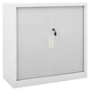 Grauer Schiebetürenschrank Bublos 90x40x90cm (Stahl)