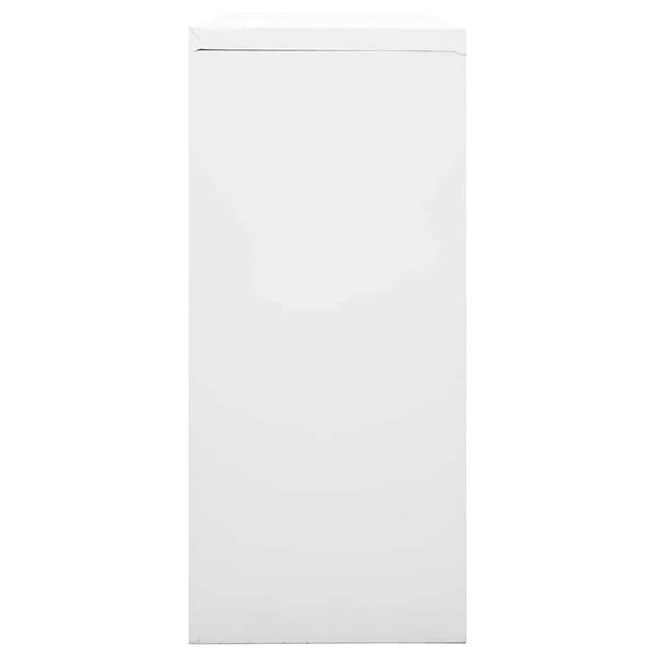 Grauer Schiebetürenschrank Bublos 90x40x90cm (Stahl)