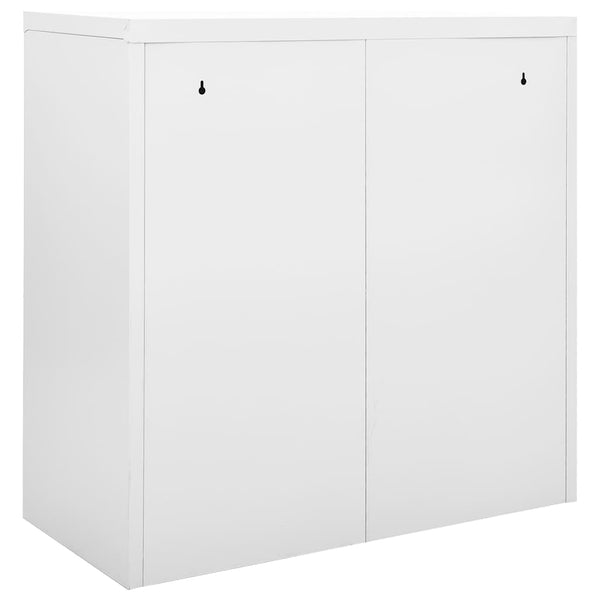 Grauer Schiebetürenschrank Bublos 90x40x90cm (Stahl)