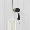 Grauer Schiebetürenschrank Bublos 90x40x90cm (Stahl)