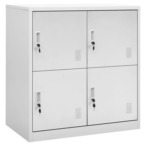 Plostina hellgrauer Kleiderschrank 90x45x92,5cm (Stahl)