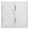 Plostina hellgrauer Kleiderschrank 90x45x92,5cm (Stahl)